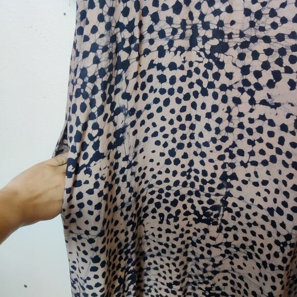 Osei Duro Nonna Maxi Dress Snake Bite XL Hand Dyed Belted Oversized Pockets Boho - Picture 9 of 15